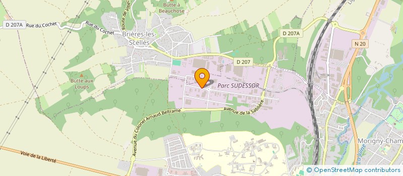 localisation de l'entreprise HYDRAULIQUE MULTI SYSTEMES à ETAMPES