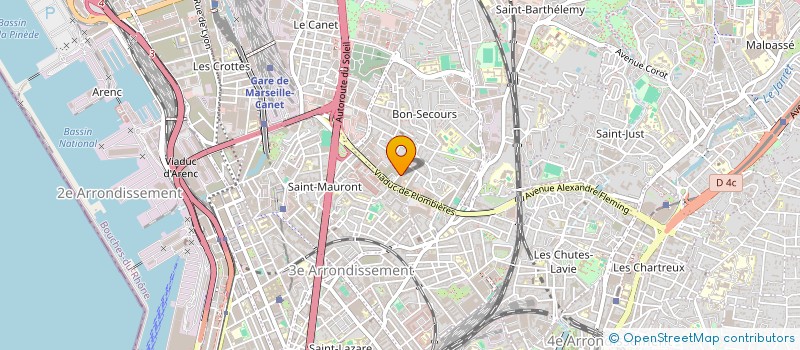localisation de l'entreprise HYDRAULIQUE PROVENCE 13 à MARSEILLE