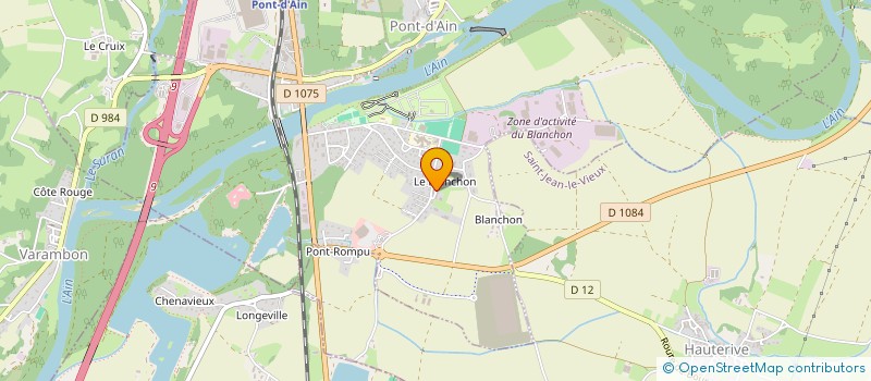 localisation de l'entreprise HYDRAUMECA01  NEUVILLE-SUR-AIN