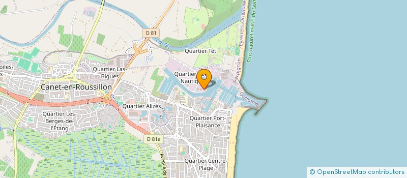 localisation de l'entreprise HYDRAUNAUTIC  CANET-EN-ROUSSILLON