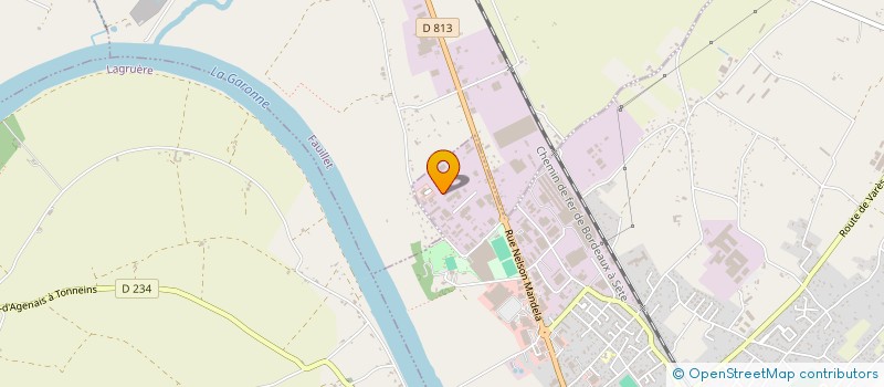 localisation de l'entreprise HYDRAUNET  TONNEINS