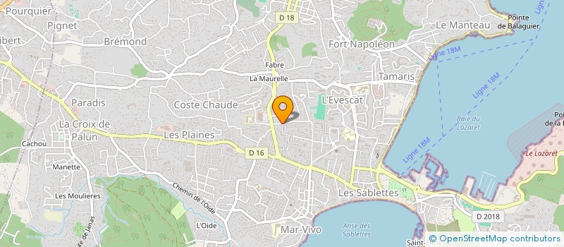 localisation de l'entreprise HYDRAZUR CLIMATISATION PLOMBERIE  LA SEYNE-SUR-MER