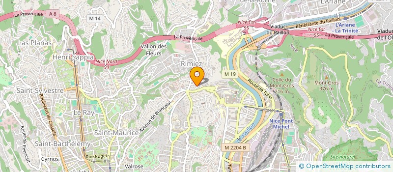 localisation de l'entreprise HYDRE à NICE