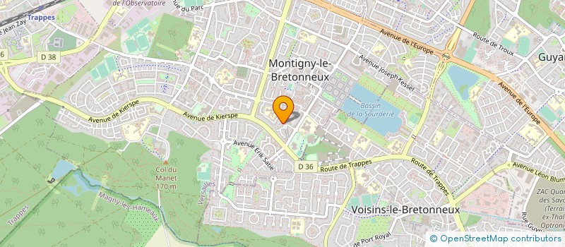 localisation de l'entreprise HYDREAL à MONTIGNY-LE-BRETONNEUX