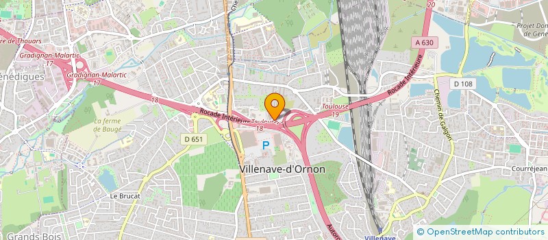 localisation de l'entreprise HYDREAU SERVICES  VILLENAVE-D'ORNON