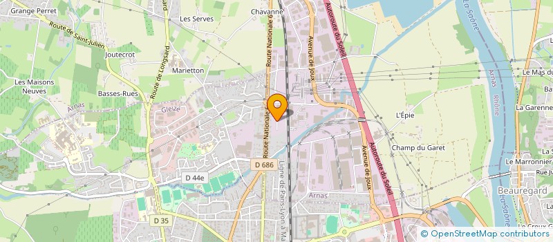 localisation de l'entreprise HYDREBAT  ARNAS