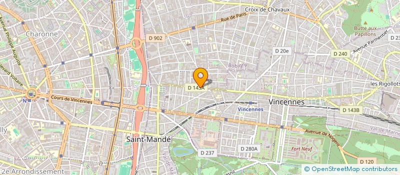 localisation de l'entreprise HYDREG à MONTREUIL