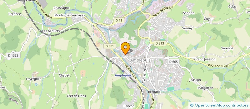 localisation de l'entreprise HYDREX INTERNATIONAL  AMPLEPUIS