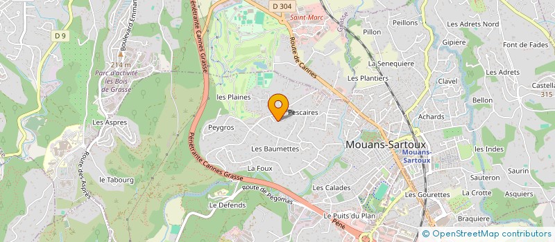 localisation de l'entreprise HYDRIA CAPITAL  MOUANS-SARTOUX