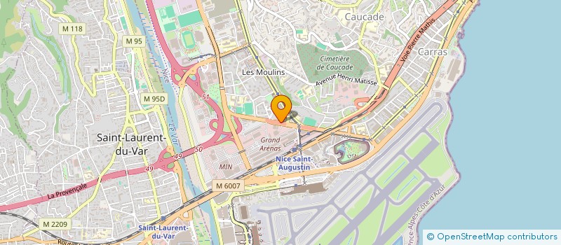 localisation de l'entreprise HYDRIUM  NICE