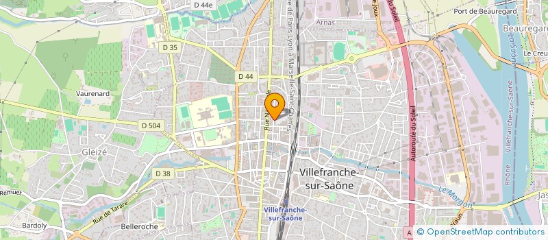 localisation de l'entreprise HYDRO à VILLEFRANCHE-SUR-SAONE
