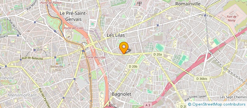 localisation de l'entreprise HYDRO 6 TM à BAGNOLET