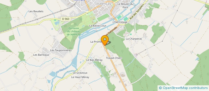 localisation de l'entreprise HYDRO-AVENIR à VALENCAY