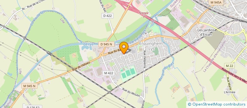 localisation de l'entreprise HYDRO'CHAUFF  ERQUINGHEM-LYS