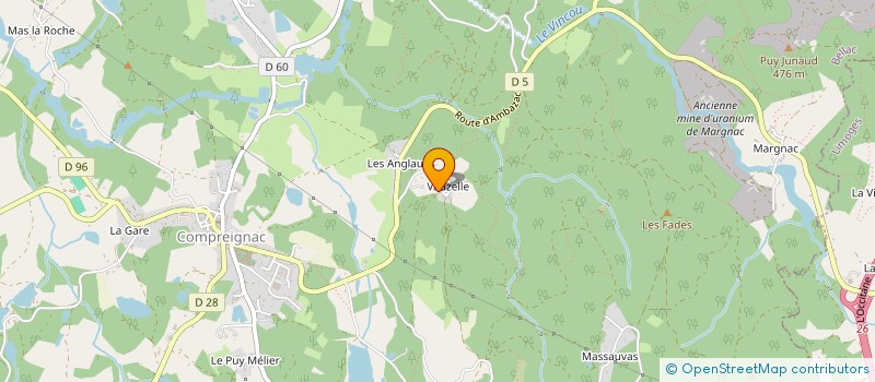 localisation de l'entreprise HYDRO COMPREIGNAC à COMPREIGNAC