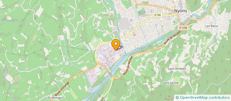 localisation de l'entreprise HYDRO-CONCEPT à NYONS