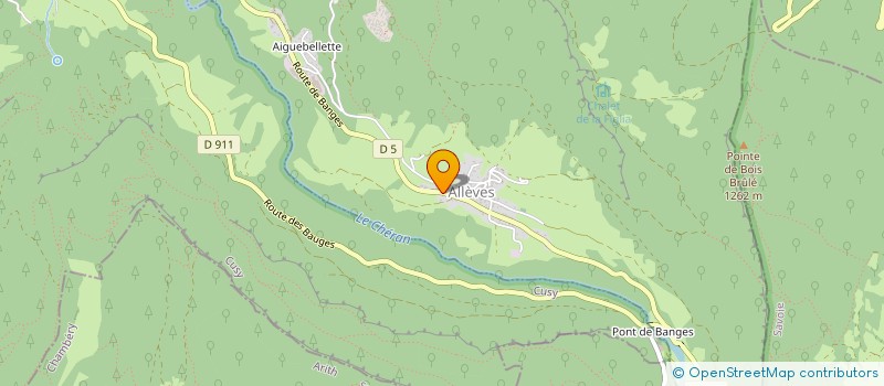 localisation de l'entreprise HYDRO ENERGIE DU CHERAN  ALLEVES