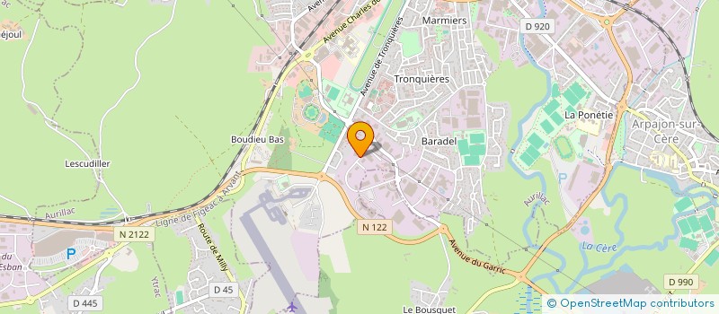 localisation de l'entreprise HYDRO ESCOT à AURILLAC