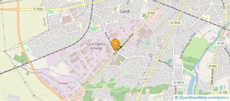 localisation de l'entreprise HYDRO EXTRUSION LUCE/CHATEAUROUX à LUCE