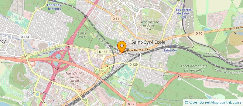 localisation de l'entreprise HYDRO-FRANCE N. C. LAUREAU PERE ET FILS  SAINT-CYR-L'ECOLE