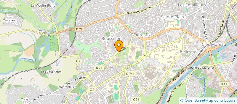 localisation de l'entreprise HYDRO-GEO à LIMOGES