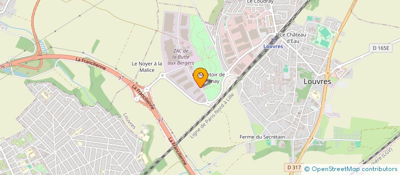 localisation de l'entreprise HYDRO GEOTECHNIQUE NORD à LOUVRES