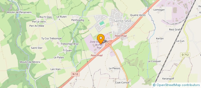 localisation de l'entreprise HYDRO GREEN à SAINTE-SEVE
