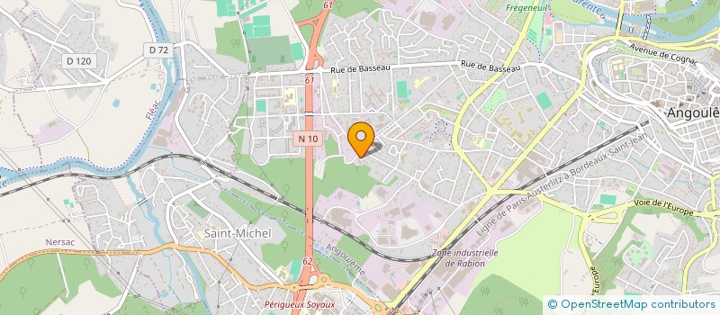 localisation de l'entreprise HYDRO-INVEST à ANGOULEME