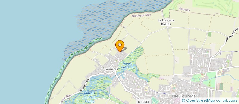 localisation de l'entreprise HYDRO MECA B.T.P.   PAR ABREVIATION H.M.P.T.P.  L'HOUMEAU