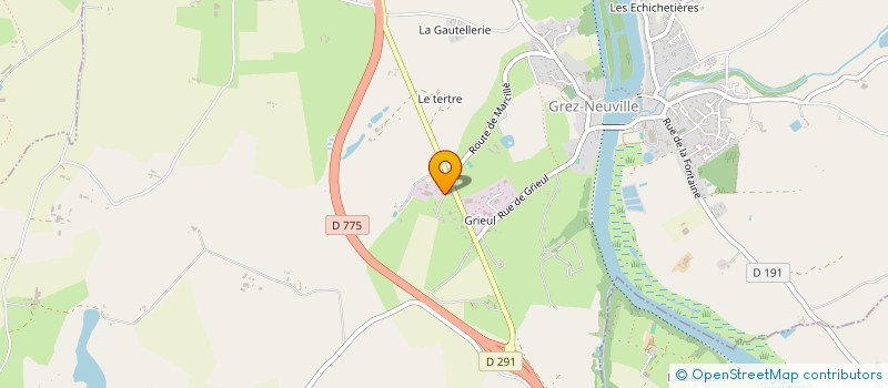 localisation de l'entreprise HYDRO MECA SERVICES  GREZ-NEUVILLE