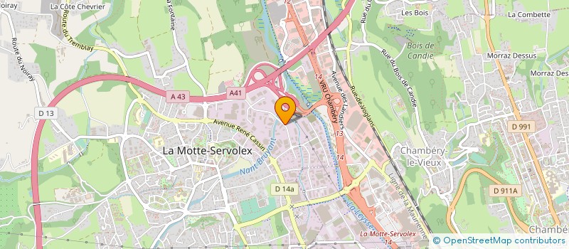 localisation de l'entreprise HYDRO MECA TECHNIC à LA MOTTE-SERVOLEX