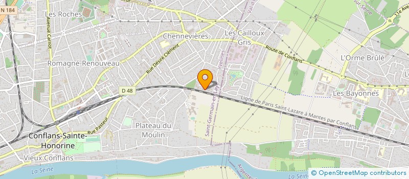 localisation de l'entreprise HYDRO MONTAGE SERVICE  CONFLANS-SAINTE-HONORINE