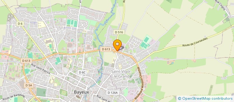 localisation de l'entreprise HYDRO NORMANDIE à SAINT-VIGOR-LE-GRAND