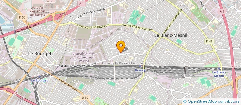 localisation de l'entreprise HYDRO ONE à DRANCY