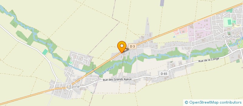 localisation de l'entreprise HYDRO PULVE  COURTISOLS