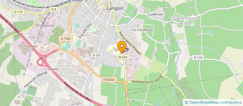 localisation de l'entreprise HYDRO SUD LANGON  LANGON