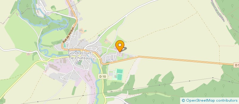 localisation de l'entreprise HYDRO-TECHNIC 55 à GONDRECOURT-LE-CHATEAU