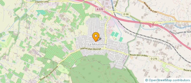 localisation de l'entreprise HYDRO TECHNIC  LA CRAU