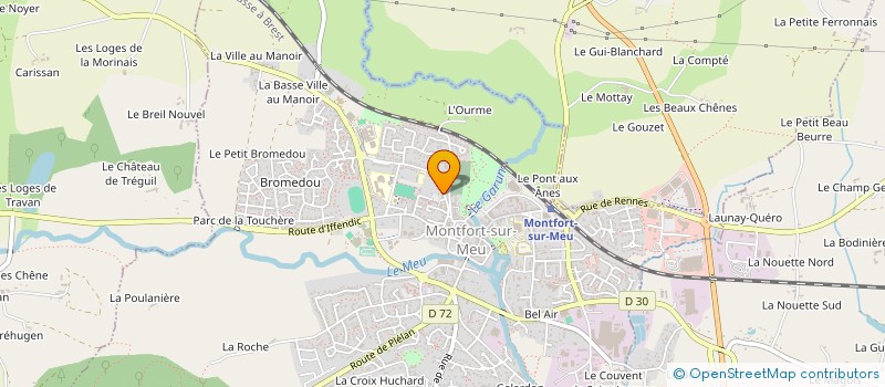 localisation de l'entreprise HYDRO TECHNIQUE  MONTFORT-SUR-MEU