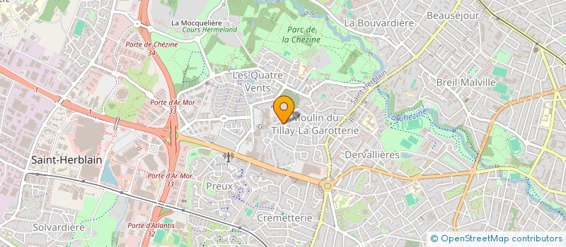 localisation de l'entreprise HYDRO TECHNIQUE BATIMENT NANTAIS à SAINT-HERBLAIN