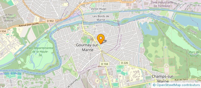 localisation de l'entreprise HYDRO THERMIC à GOURNAY SUR MARNE