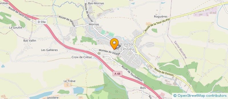 localisation de l'entreprise HYDRO'THERMIQUE AUGUSTO  SAINT-VICTOR-DE-CESSIEU