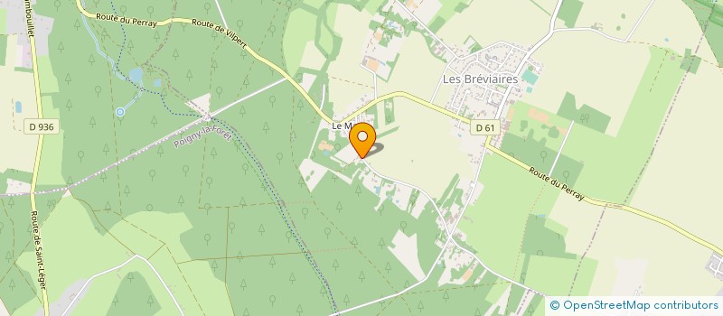localisation de l'entreprise HYDRO-VERT SARL à LES BREVIAIRES