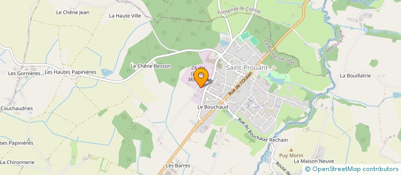 localisation de l'entreprise HYDROBAR THP  SAINT-PROUANT