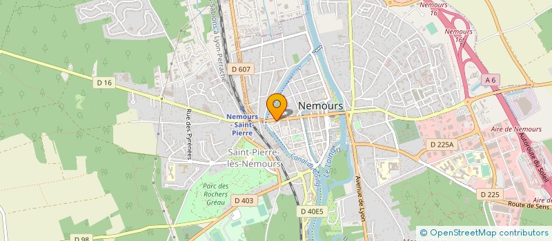 localisation de l'entreprise HYDROBIOMAT à NEMOURS
