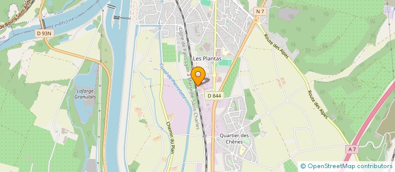 localisation de l'entreprise HYDROCHEM à DONZERE