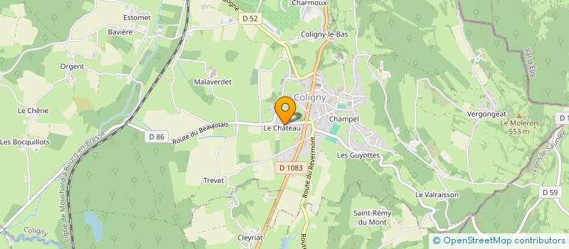 localisation de l'entreprise HYDROCLEAN à COLIGNY