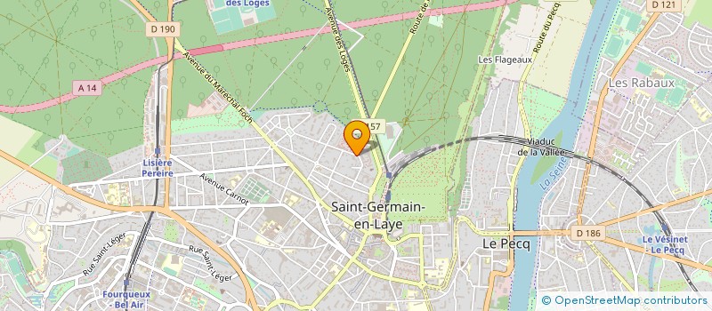 localisation de l'entreprise HYDROCOM à SAINT-GERMAIN-EN-LAYE
