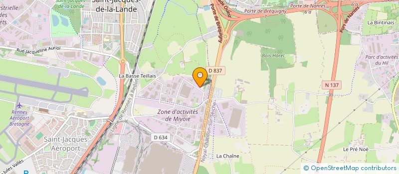 localisation de l'entreprise HYDROCTA à ST JACQUES DE LA LANDE