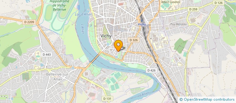 localisation de l'entreprise HYDRODISTRIBUTION à VICHY
